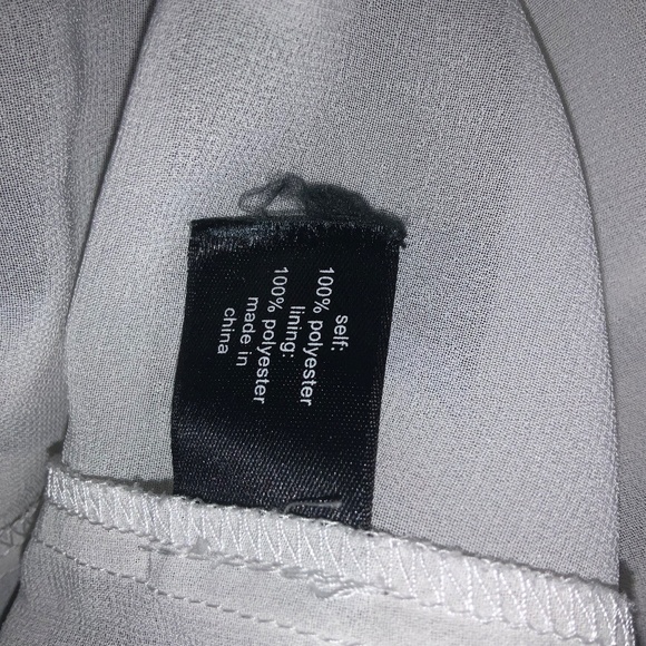 Lane Bryant striped chiffon Cinched Waist Blouse Size 16 V neck covered buttons - Picture 7 of 8